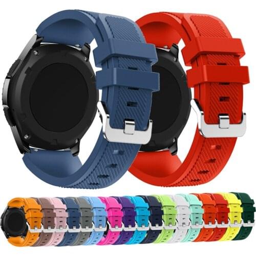 22mm Watchbands Sport Silicone Strap For Samsung Gear S3 Frontier Classic Replacement Band For Huami Amazfit Stratos 2/2S strap