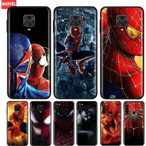Silicone Cover Cool Spider Man For Xiaomi Redmi Note 10 10S 9 9S Pro Max 9T 8T 8 7 6 5 Pro 5A Phone Case