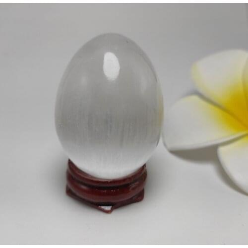 1pcs 4-5cm Natural gypsum egg healing crystal gemstone