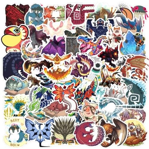 10/30/50pcs/Set Monster Hunter Hot Game Graffiti Stickers For Motorcycle Notebook Computer Car DIY Decal Guitar Refrigerator