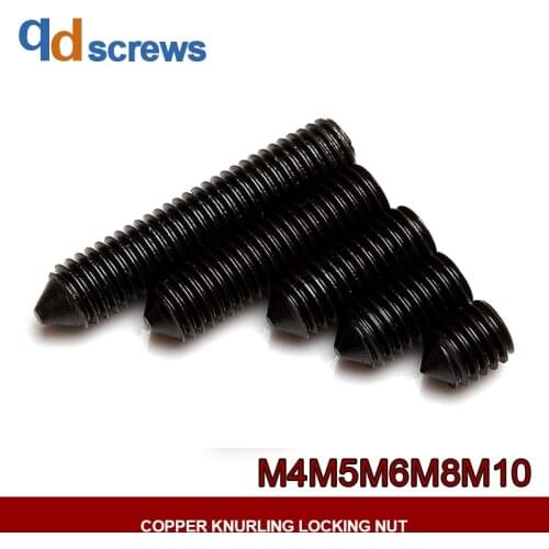 12.9 M4M5M6M8M10 inner hexagon tip tightening stainless steel Set screws DIN914