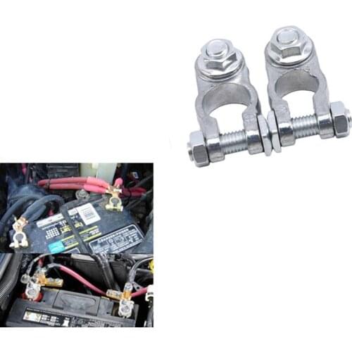 Car Battery Connector Post Battery Terminal Pile Cap Charging Clamp Connector Car Truck Battery Terminal Connector 2Pcs