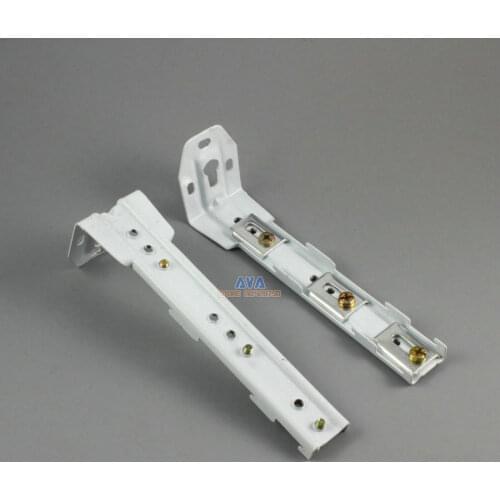 4 Pieces L Shape Curtain Track Bracket Curtain Triple Tracks Brace 140x22x42mm