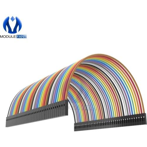 40pin 2.54mm dupont cable jumper wire Ribbon dupont line female to female dupont line 10cm 1P For Arduino 40PCS