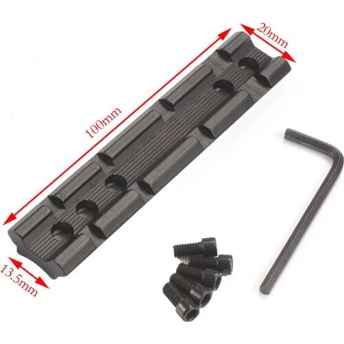 Hunting Dovetail to Weaver Adapter Picatinny Rail 100mm Length Scope Mount Round Bottom BaseTo Install Scope Hunting Accessories