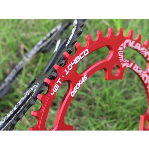 DECKAS Aluminum Chainring 104BCD 40T 42T 44T 46T 48T 50T 52T Mountain Bicycle Chainwheel MTB Bike Crankset Parts