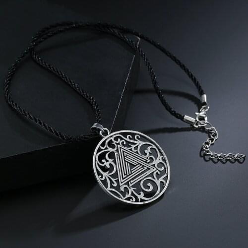 Antique Indian Portrait Necklaces for Men Tribal Chieftain Pendant Aztec Culture Amulet Jewelry Gift