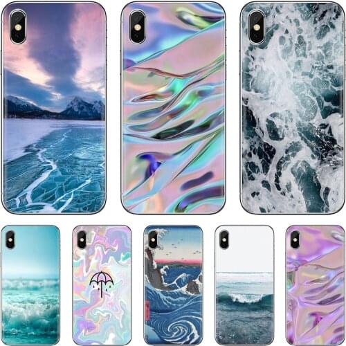 The waves Ocean water For LG G2 G3 G4 Mini G5 G6 G7 Q6 Q7 Q8 Q9 V10 V20 V30 X Power 2 3 Spirit Soft Cases Cover