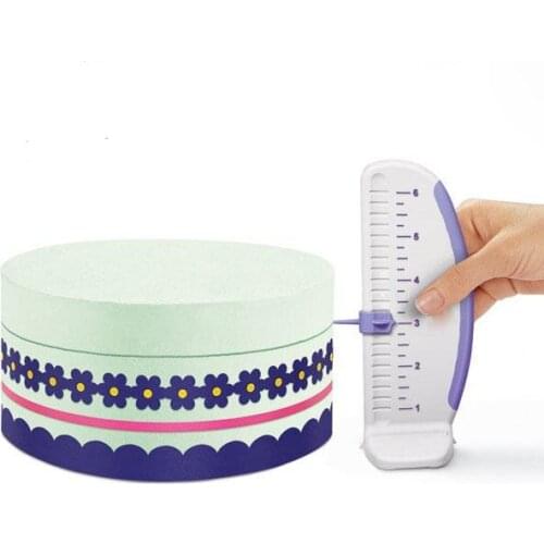 Fondant Molds Cake Decorating Tools 1PC Plastic Cake Ruler Cake Marker Leveler Decorator Garland Border Baking Tools For Cakes