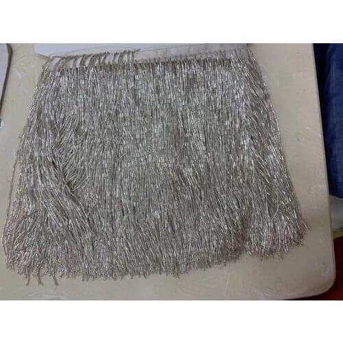 Hot selling 5yards beads tassel fringe ZH-89812 for wedding decoration dress