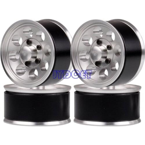 Aluminum Alloy 1.55" Beadlock Wheels Rims Hub for RC 1/10 D90 TF2 TAMIYA CC01 LC70 MST JIMNY Axial 90069 RC4WD