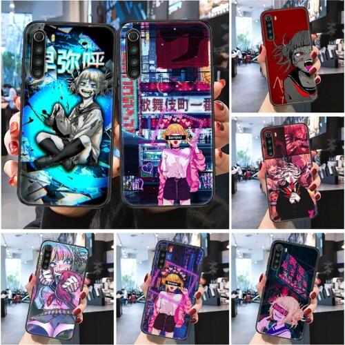 My Hero Academia Himiko Toga Phone case For Xiaomi Redmi Note 7 7A 8 8T 9 9A 9S 10 K30 Pro Ultra Frosted black soft back trend