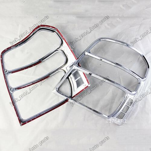 ABS Chrome Rear Light Tail Lamp Cover Trim 2pcs For 2001 2002 2003 2004 2005 2006 2007 Toyota Highlander