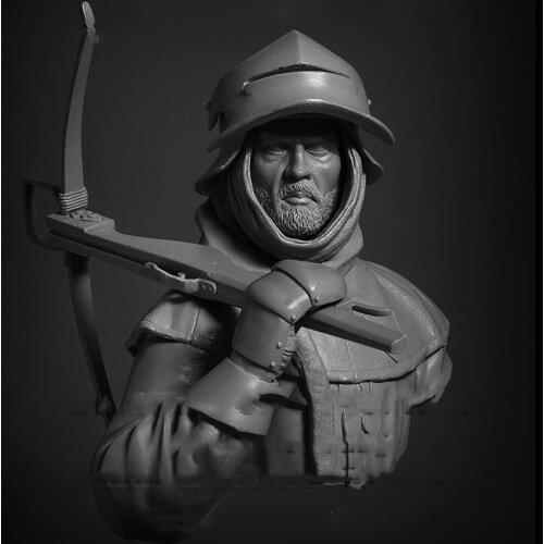 1/10 Scale Unpainted Resin bust European Crossbowman GK figure