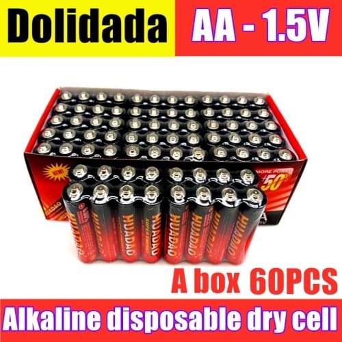 New Disposable Huadao alkaline dry battery AA 1.5V battery, suitable for camera, calculator, alarm clock, mouse, remote control
