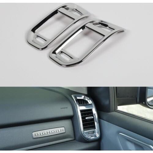 New ABS Car Styling For Dodge Ram 2018 Up Dashboard Side Air Vent Frame Stickers Interior Accessories Moldings