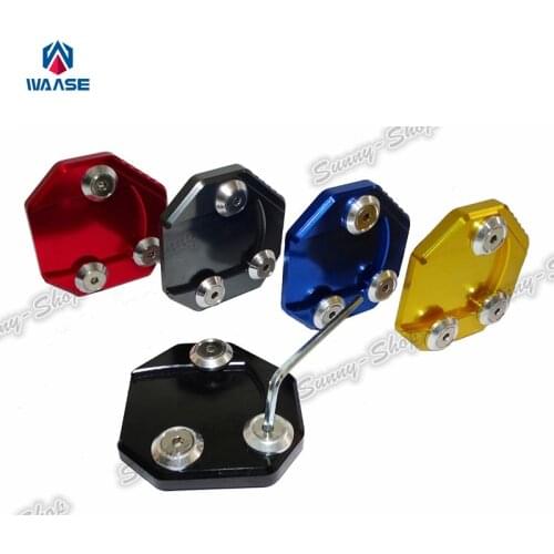 Waase Motorcycle Kickstand Foot Side Stand Extension Pad Support Plate For Suzuki GSXS1000 GSXS1000F GSXS 1000 1000F 2015-2018