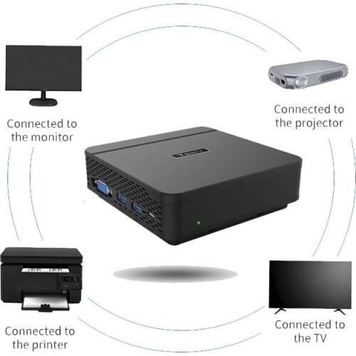 Portable Home Smart TV Box Intel Quad Core 1920 x 1280 Mini HD Smart TV Box