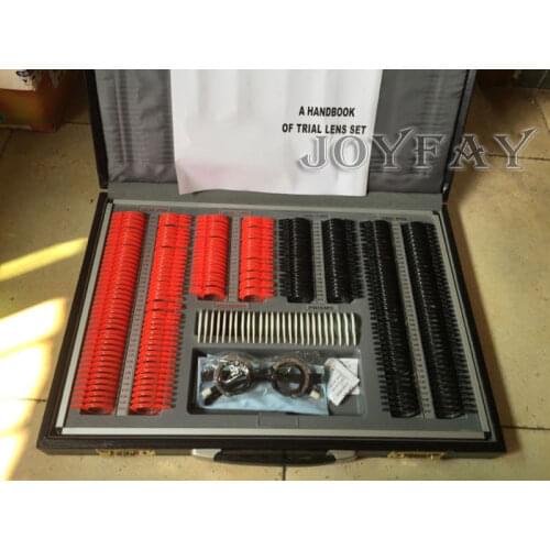 Trial Lens Set 266 pcs Plastic Rim Optical lenses in Leather Case wiht a Free Trial Frame