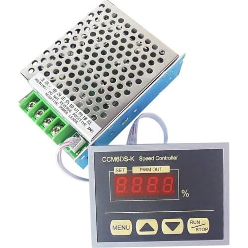 12V-80V Digital LED Display PWM DC Motor Speed Controller Governor 30A High Power Slow Start Controller