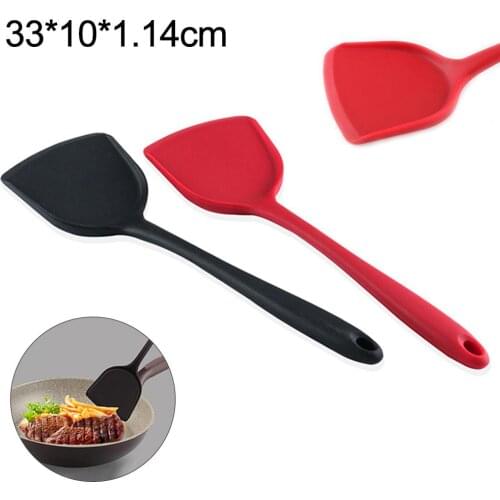 Silicone Non-stick Egg Fish Frying Pan Scoop Spoon Shovel Turner Cooking Chocolate Spreader Heat Resistant Kitchen Pastry Tools