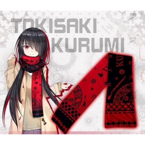 DATE A LIVE Tokisaki Kurumi Cosplay Warm Soft Scarf