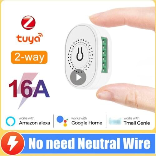 Zigbee Smart Switch Hub Gateway Via Tuya Alexa Google Home Support Single Fire Zero Fire Smart Home Voice Control Remote Control