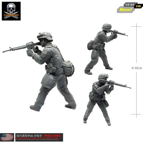 1/35 Figure Kits Modern American Resin Soldier Model Iraqi Rifleman Self-assembled UU-04