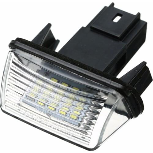 1pcs New 18LED License Plate Light Lamp 12V 6500K License Plate Light For Citroen C3/C4/C5/C6 For Peugeot 206/207/307/308
