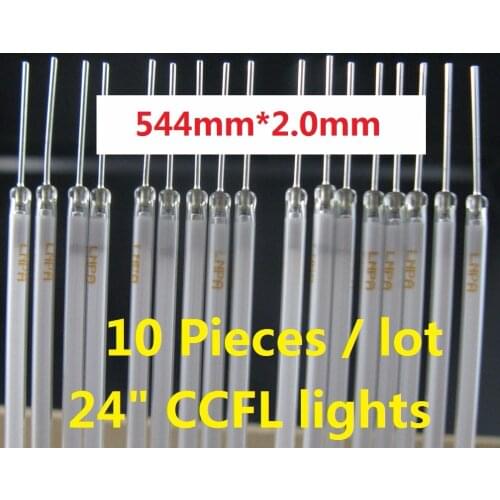 10 pieces/lot 24"24inch wide screen monitor CCFL lamps backlight tube 544mm(54.4CM)*2.4mm