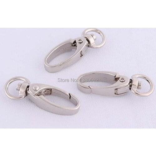 10PCS 47mm spring buckle swivel snap hook dog Hook Key Chain for webbing hardware acccessories