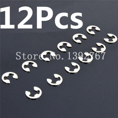 12Pcs 02037 HSP Spare Parts E-Clip 2.5 For R/C Racing Nitro Car 1/10 Truck Buggy Backwash DESTRIER MONSTER