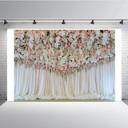 2.1m x 1.5m Flower Wall Simulation Wedding Theme Party Arrangement Photography Background Cloth For Photo Studio