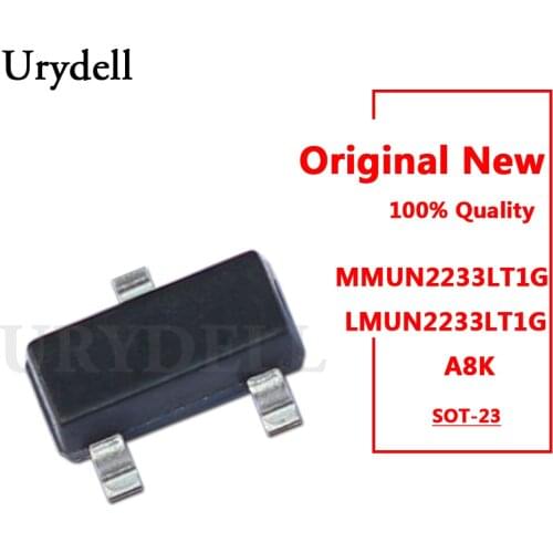 20pcs MMUN2233LT1G LMUN2233LT1G A8K Bias Resistor Transistor SOT-23 New and Original