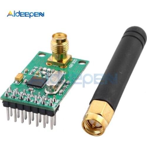 433 868 915 MHz NRF905 Wireless Transceiver Module Wireless Transmitter Receiver Board NF905SE With Antenna FSK GMSK DC 2.7-3.3V