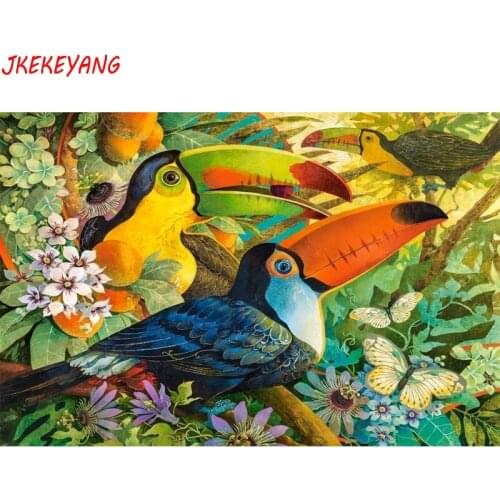 5D DIY square/round Diamond painting Toucan Cross Stitch Diamond Embroidery Pattern Rhinestone home decor J1120