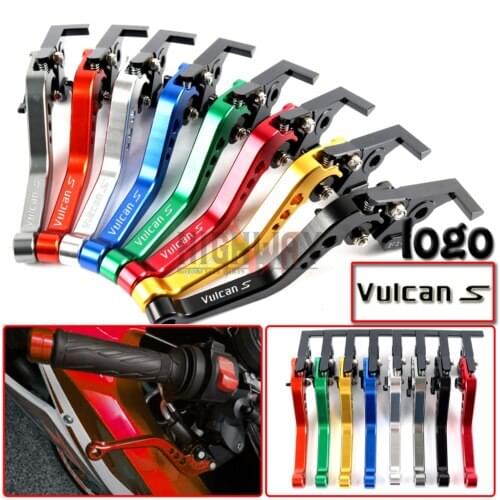 Motorcycle CNC Aluminum Brake Clutch Levers Adjustable Short Lever for Kawasaki VULCAN/S 650 2015-2017
