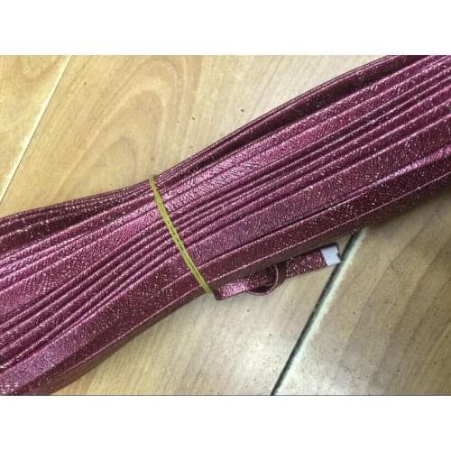 Free shipping Dark Fuchsia 100 Meters 10mm Sparkling PU Leather Cord fabric Cord For DIY jewelry Bracelet cord