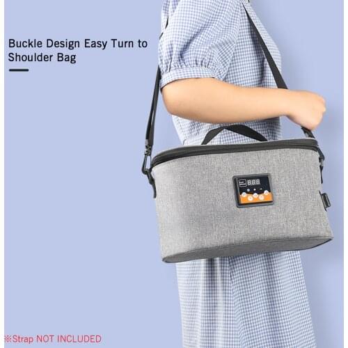 Portable Oven 12V Car Food Warmer Digital Baby Food Heater 8L Electric Car Heating Lunch Box for Road Trip Camping Picnic Office