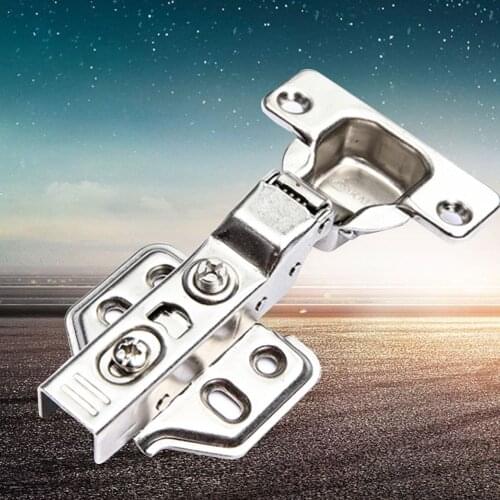 Stainless Steel Hydraulic Buffer Soft Close Opening Concealed Door Hinges with Screws for Drawer Window Cupboard Cabinet