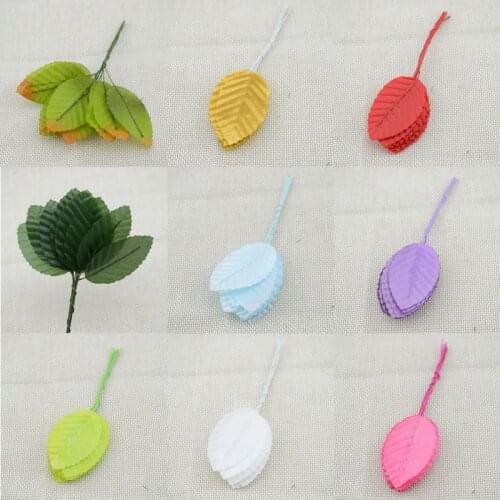 100pcs free shipping artificial flowers simulation rose leaf gold leaf leaves fake silk flower floral decoration leaf home