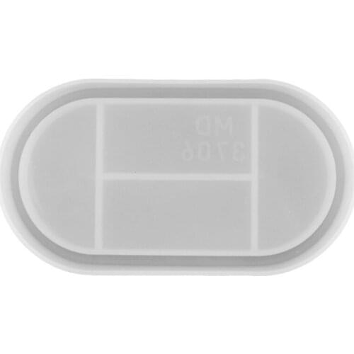 Round Oval Flat Dish Silicone Mold for Resin DIY Jewelry Making Epoxy Resin Mould Jewelry Tools