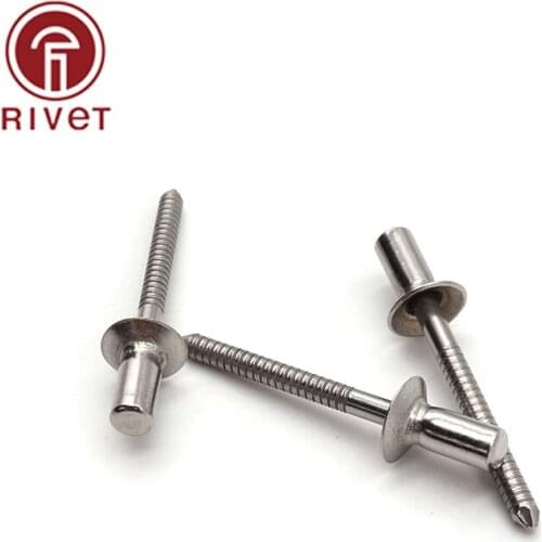 M4.0 100PCS GB 12616 Stainless Steel Countersunk rivets Closed End Blind Rivet Sealed Hollow Rivets Blind Rivets