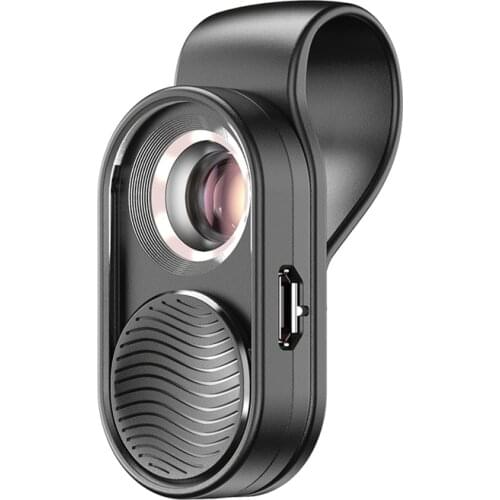 Apexel 100X Macro Phone Lens Fish Eye Lens Led Light Microscope Pocket Lenses for iPhone X Xs Max Samsung All Smartphone