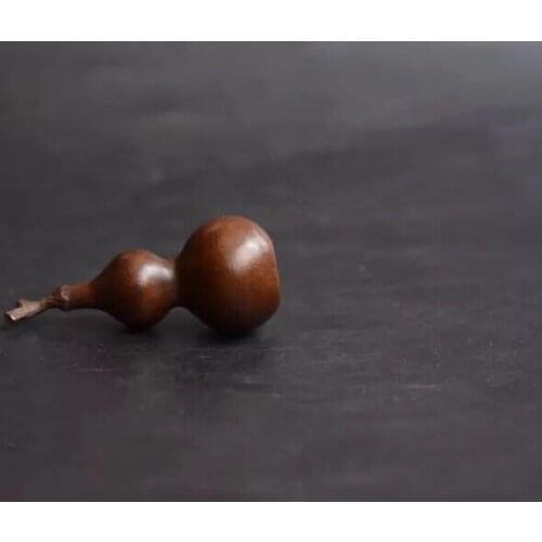Solid copper fu gourd small ornaments antique Bronze ware