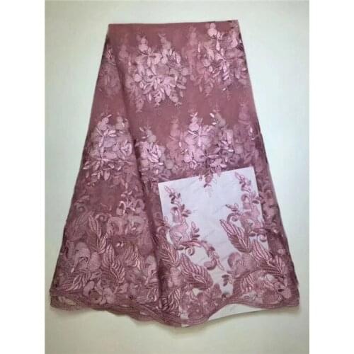 The latest Fashion African lace fabric with Grey Pink/High quality rose red African guipure lace fabrics for wedding white