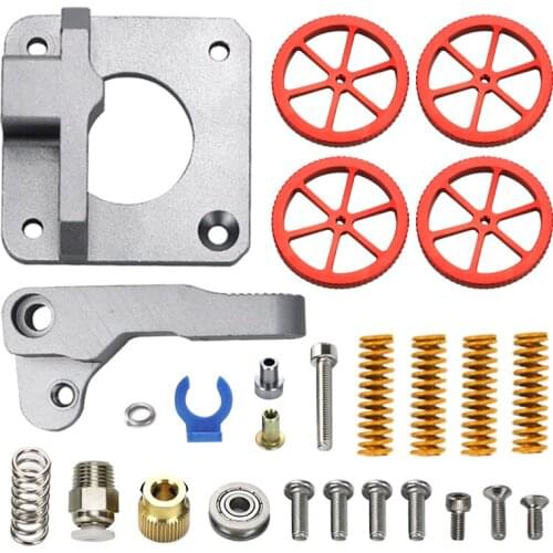 Upgrade 3D Printer Kit Metal Extruder Feeder with Capricorn Bowden Tubing Pneumatic Couplers Bed-level Spring For Ender 3/ CR-10