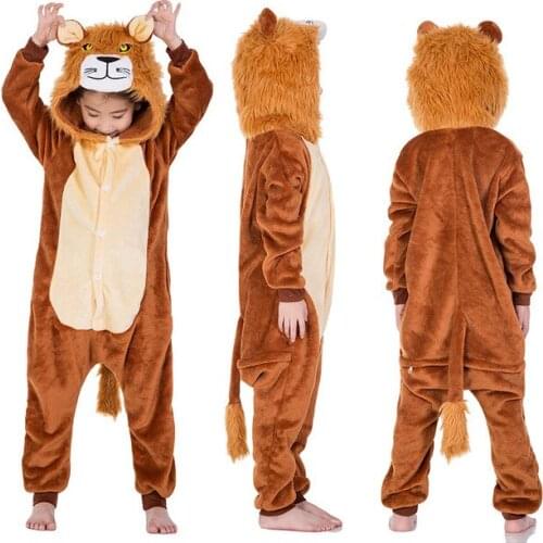 Boys Girls Lion Kigurumi Pajamas Kids Kigurumis Costume Clothes Girls Unicorn Pijamas Unicornio pajamas kigurumi For Kids