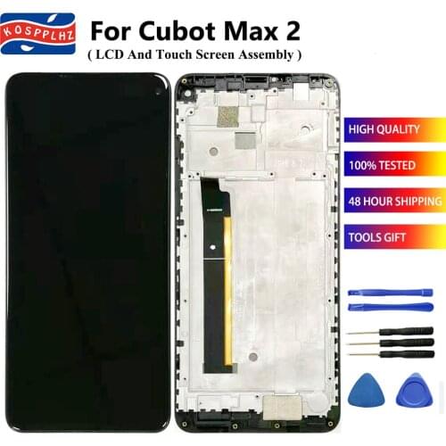 6.8 Inch For Cubot Max 2 LCD Display + Touch Screen Digitizer Assembly With Frame For Cubot Max2 Samrtphones Repair Part + Tools