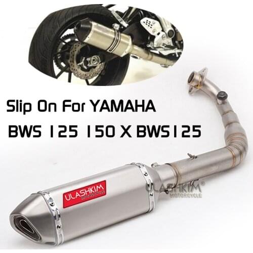 Motorcycle Full Exhaust System Front Pipe Link Muffler For YAMAHA BWS 125 150 X BWS125 Slip On